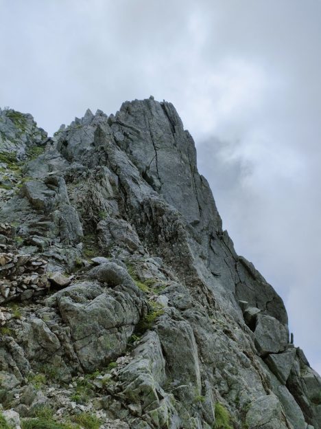宝剣岳の山頂 画像